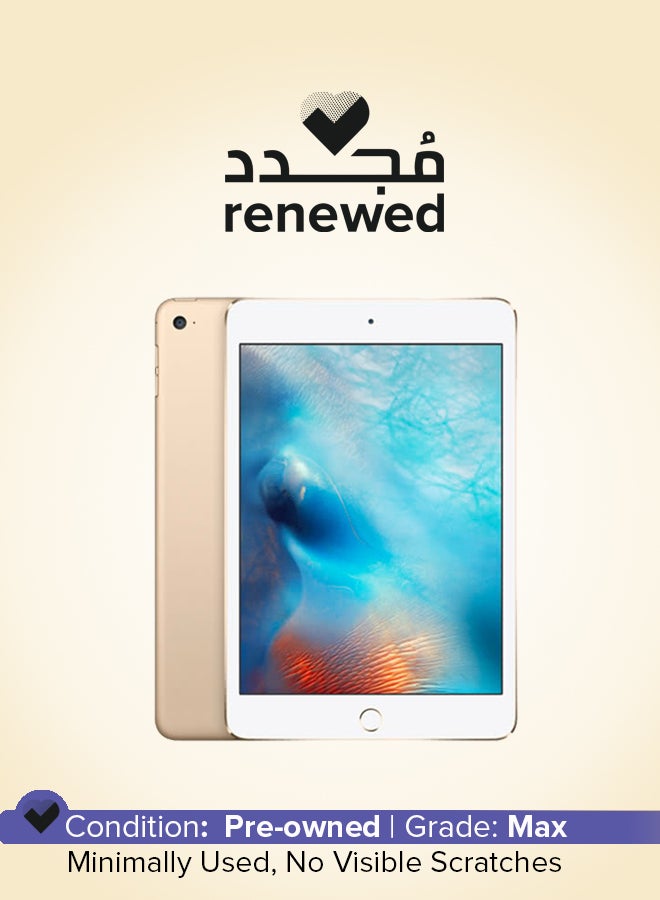 Renewed - iPad Mini 4 (2015) 7.9-inch 2GB RAM 16GB Wi-Fi Gold