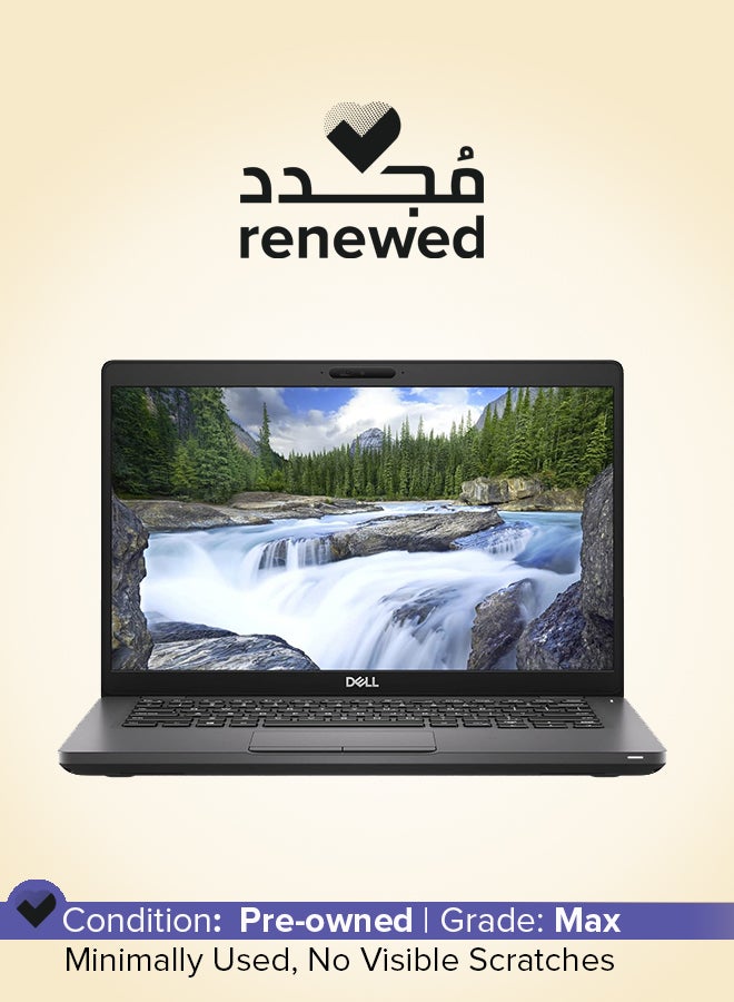 مجدد - لابتوب لاتيتيود طراز 5400 للاعمال بشاشه مقاس 14 بوصه / معالج انتل كور i5 من الجيل الثامن / ذاكره رام DDR سعه 8 جيجابايت / محرك اقراص SSD سعه 256 جيجابايت / بطاقه رسومات انتل بدقه فائقه الوضوح سعه 620 ميجابايت / نظام ويندوز 10 برو اسود