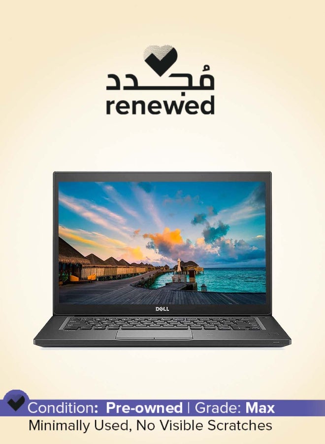 Renewed - Latitude 7490 Laptop With 14-Inch Full HD Display,Intel Core i7-7600U Processor/Dual Core/7th Gen/8GB RAM/256GB SSD/Intel UHD 620 Graphics/Windows 11 Pro English black