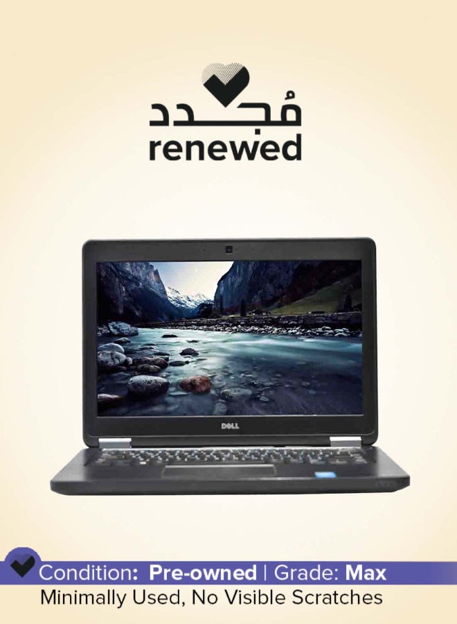 Renewed - Latitude E5250 Laptop With 12.5-Inch Full HD Display,Intel Core i5 - 4210U Processor/Dual Core/4th Gen/8GB RAM/128GB SSD/Intel HD 4000 Graphics/Windows 10 Pro English black