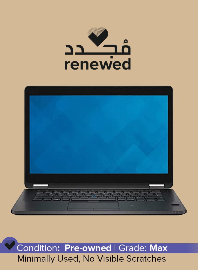 مجدد - لابتوب لاتيتيود طراز E7490 بشاشه 14 بوصه ومعالج انتل كور i7 / من الجيل الثامن / ذاكره رام 16 جيجابايت / محرك اقراص SSD سعه 256 جيجابايت / بطاقه رسومات انتل بدقه فائقه الوضوح 620 ميجابايت / نظام ويندوز 10 برو اسود