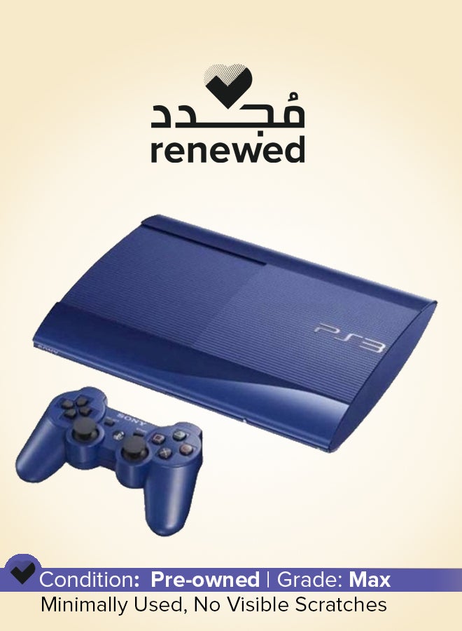 مجدد - جهاز بلاي ستيشن 3 سوبر سليم 500 جيجابايت مع 2 وحده تحكم دوال شوك 3