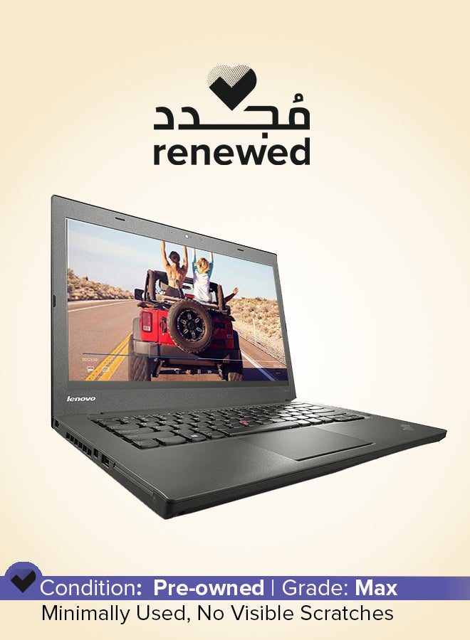 تم تجديده - كمبيوتر محمول T440s ThinkPad Utrabook بشاشه عاليه الدقه مقاس 14 بوصه، ومعالج Intel Core i5-4th Gen/ذاكره الوصول العشوائي DDR3L سعه 8 جيجابايت/محرك اقراص SSD سعه 240 جيجابايت/نظام التشغيل Windows 10 Pro