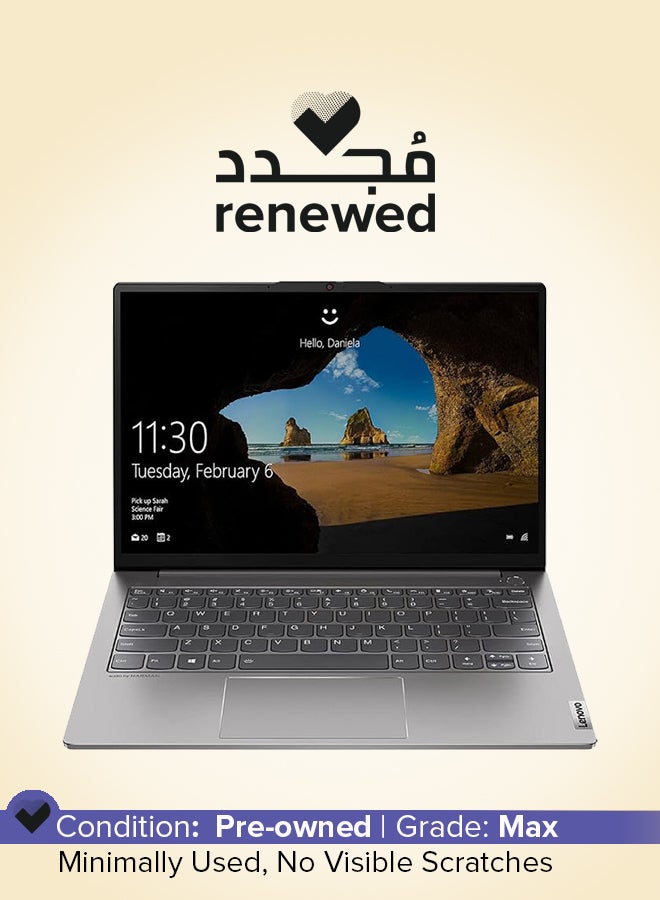 Renewed - ThinkBook 13s G2 ITL Laptop With 13.3-Inch WQXGA Display,Intel Core i5-1135G7 Processor/Quad Core/11th Gen/8GB RAM/256GB SSD/Intel Iris XE Graphics/Windows 11 Pro English silver