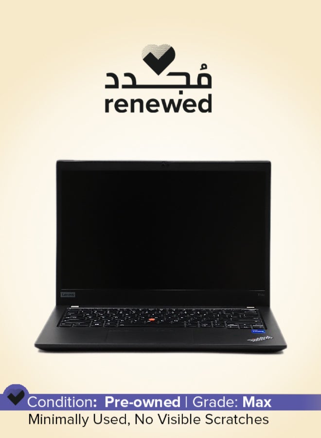 مجدد - لابتوب Thinkpad T14s الجيل الثالث بشاشه 14 بوصه بدقه Full HD، مع معالج Intel Core i7-1255u/ثنائي النواه/الجيل الثاني عشر/ذاكره RAM سعه 16GB/قرص SSD سعه 256GB/رسومات Intel Iris XE/نظام Windows 10 Pro