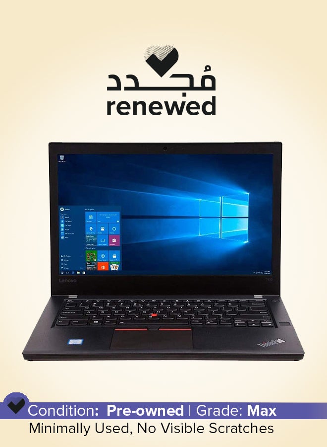 مجدد - لابتوب ثينك باد T470 بشاشه مقاس 14 بوصه ومعالج انتل كور i5 من الجيل السادس ومزود بذاكره رام DDR4 سعه 8 جيجابايت ومحرك اقراص SSD سعه 512 جيجابايت وبطاقه رسومات انتل بدقه عاليه الوضوح اسود