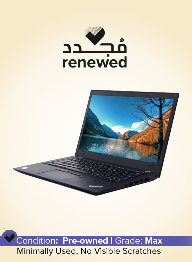 مجدد - لابتوب ثينك باد T470 بشاشه HD مقاس 14 بوصه، مع معالج انتل كور i7-7600U/الجيل السابع/ثنائي النواه/ذاكره RAM سعه 8 جيجابايت/قرص SSD سعه 256 جيجابايت/رسومات انتل HD 620/ويندوز 10 برو