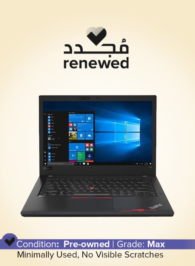 تم تجديده - كمبيوتر محمول Thinkpad T480 (2020) بشاشه مقاس 14 بوصه ومعالج Intel Core i7/الجيل الثامن/ذاكره وصول عشوائي 8 جيجابايت/محرك اقراص SSD سعه 256 جيجابايت/رسومات Intel HD