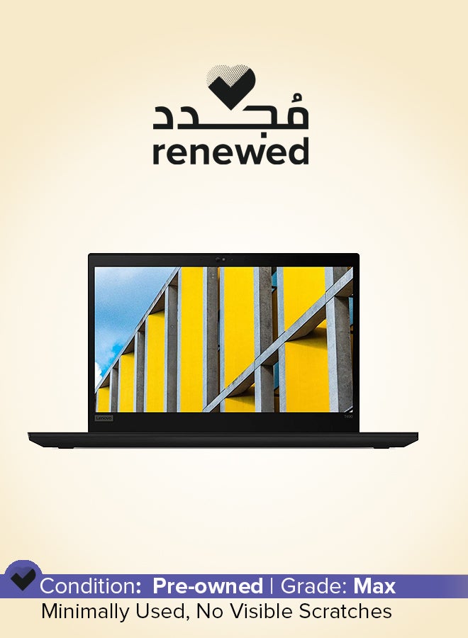 مجدد - لابتوب ثينك باد T490 20NYS5SF00 لعام (2020) بشاشه 14 بوصه، ومعالج كور i5/ الجيل الثامن/ ذاكره رام سعه 16 جيجابايت/ محرك اقراص SSD سعه 256 جيجابايت/ بطاقه رسومات مدمجه انتل بدقه فائقه الوضوح سعه 256 ميجابايت اسود