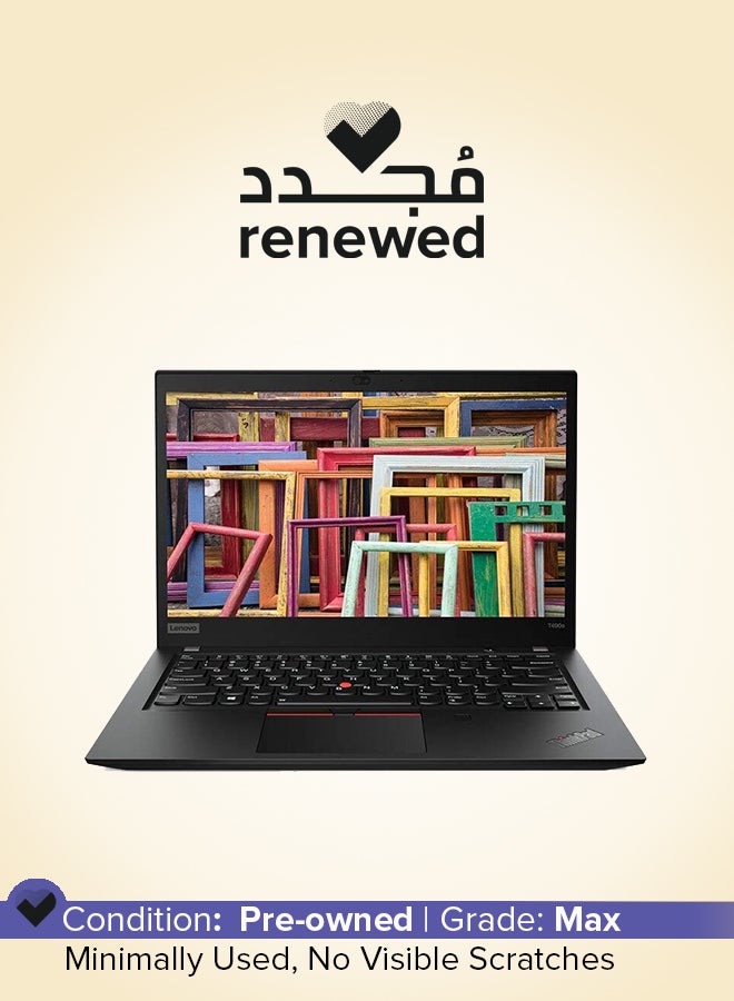مجدد - لابتوب ThinkPad T490s بشاشه 14 بوصه، معالج Core i5/الجيل الثامن/ذاكره RAM 16GB/قرص SSD سعه 512GB/رسومات Intel HD