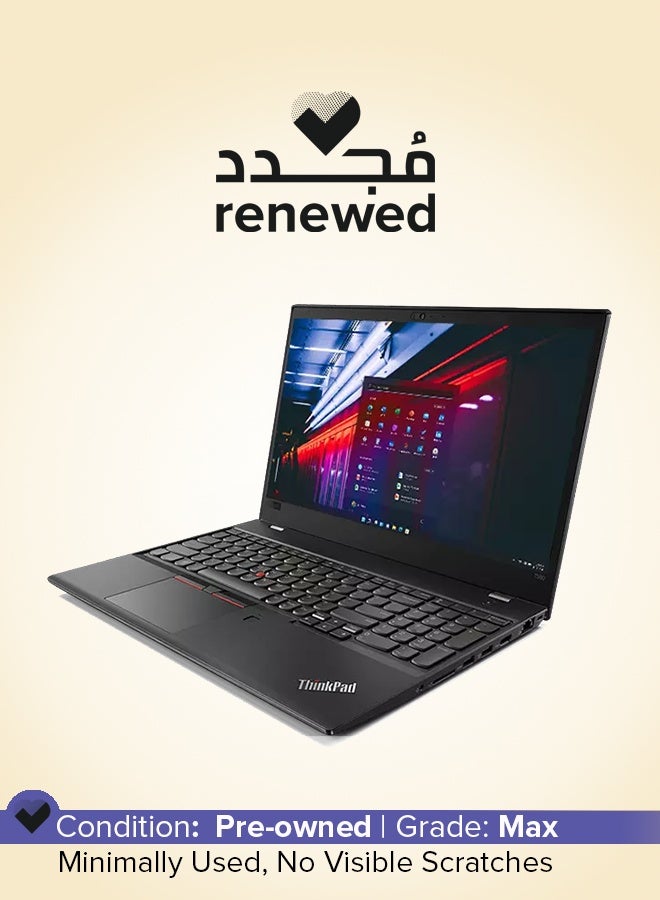 Renewed - ThinkPad T580 15.6" Intel Core i5 - 8250U 8th Gen 1.60 GhZ 8GB 256GB Intel UHD Graphics 620 Win 11 Pro Black English black