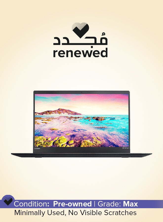 تم تجديده - X1 Carbon مع شاشه عاليه الدقه مقاس 14 بوصه، ومعالج Core i7/ثنائي النواه/الجيل الثامن/ذاكره وصول عشوائي سعه 16 جيجابايت/محرك اقراص SSD سعه 256 جيجابايت/نظام التشغيل Windows 10/بطاقه رسومات Intel HD