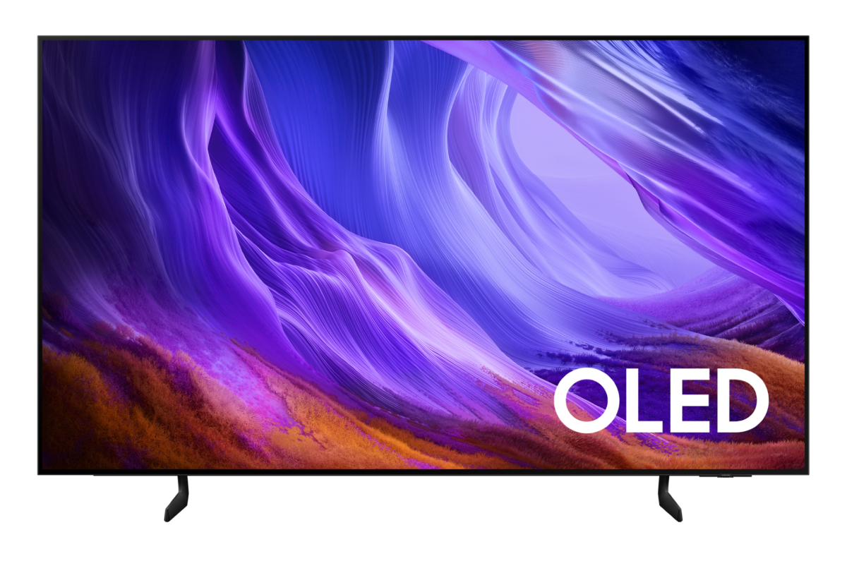 شاشه تلفزيون سامسونج 77 بوصه، 4K UHD، سمارت، OLED- موديل QA77S85HAEXSA