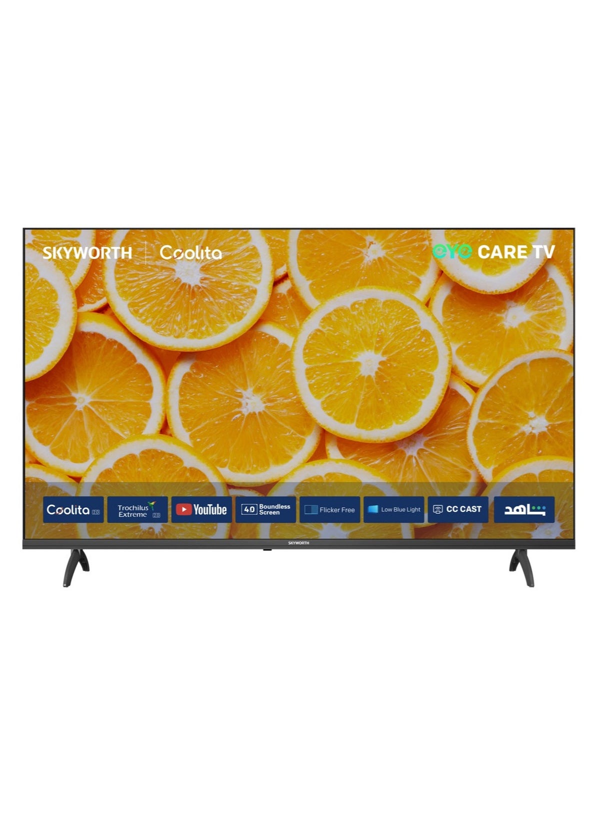 تلفزيون ذكي 43 بوصه 2K LED، وضع الحمايه للعين، نظام Coolita 3.0، تردد 60 هرتز، تقنيه HDR10 وصوت Dolby، ضمان سنتين، 43E5000G، اسود 43E5000G اسود