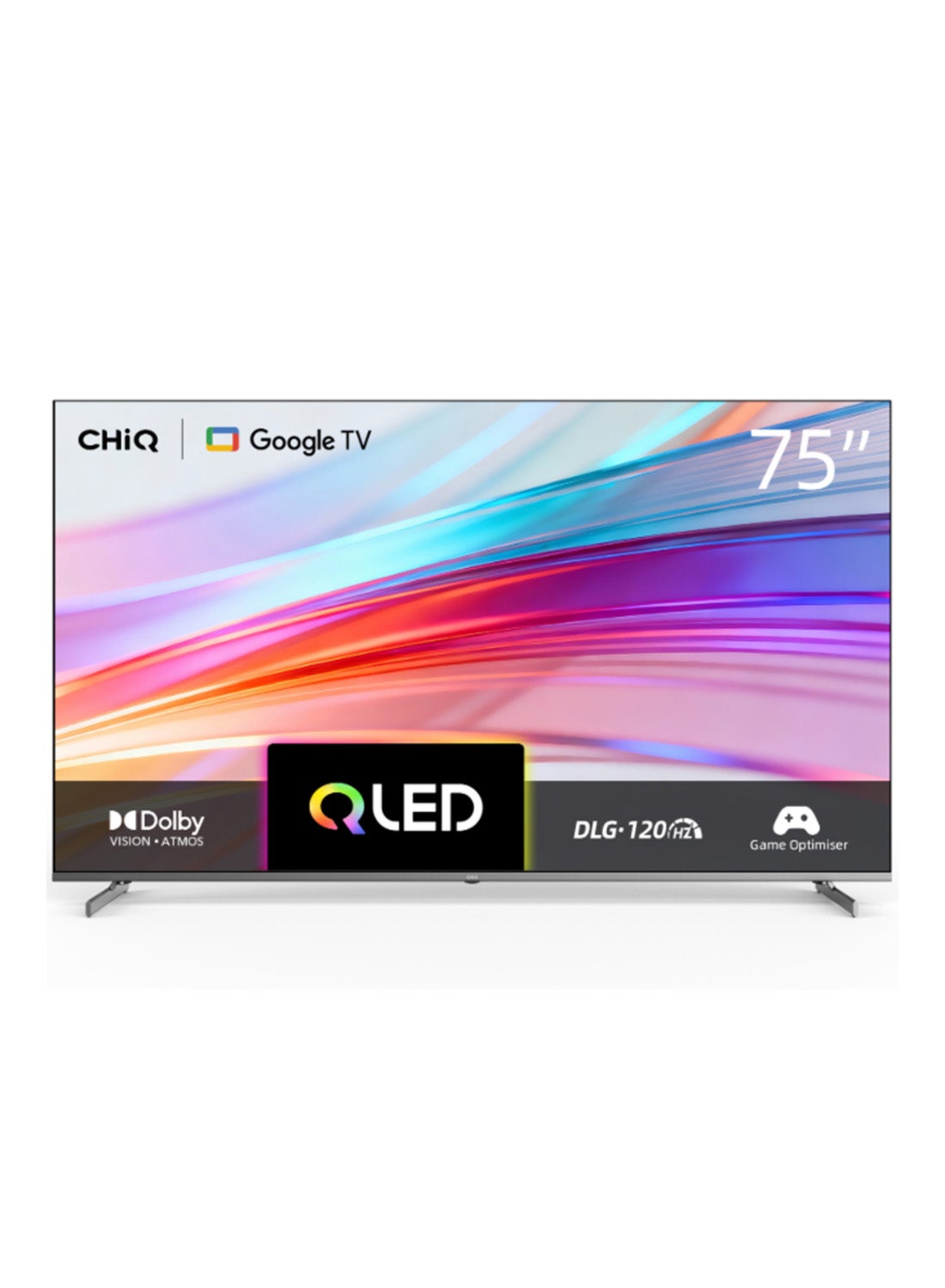تلفاز ذكي جوجل 75 بوصه، QD، 2 جيجابايت رام + 16 جيجابايت روم، 120 هرتز، بدون اطار