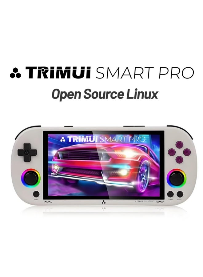 Smart Pro Retro Game Console, 4.96-Inches 720x1280 IPS Screen Built-in 64G TF Card Video Gaming Consoles, 5000MAH Lithium Battery Supports Multiple Simulators Casual Game Console
