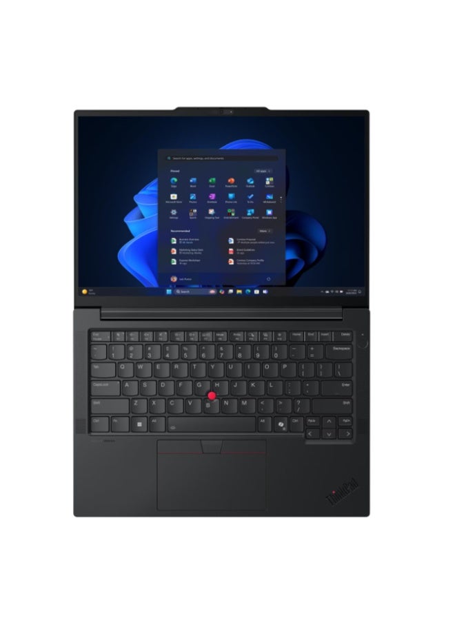 لابتوب ثينك باد E16 الجيل 3، معالج انتل كور الترا 7 256V، 16GB RAM، 512GB SSD، شاشه 16" WUXGA IPS، رسومات انتل ارك، واي فاي 6E، لوحه مفاتيح مضاءه، قارئ بصمات الاصابع، ويندوز 11 برو