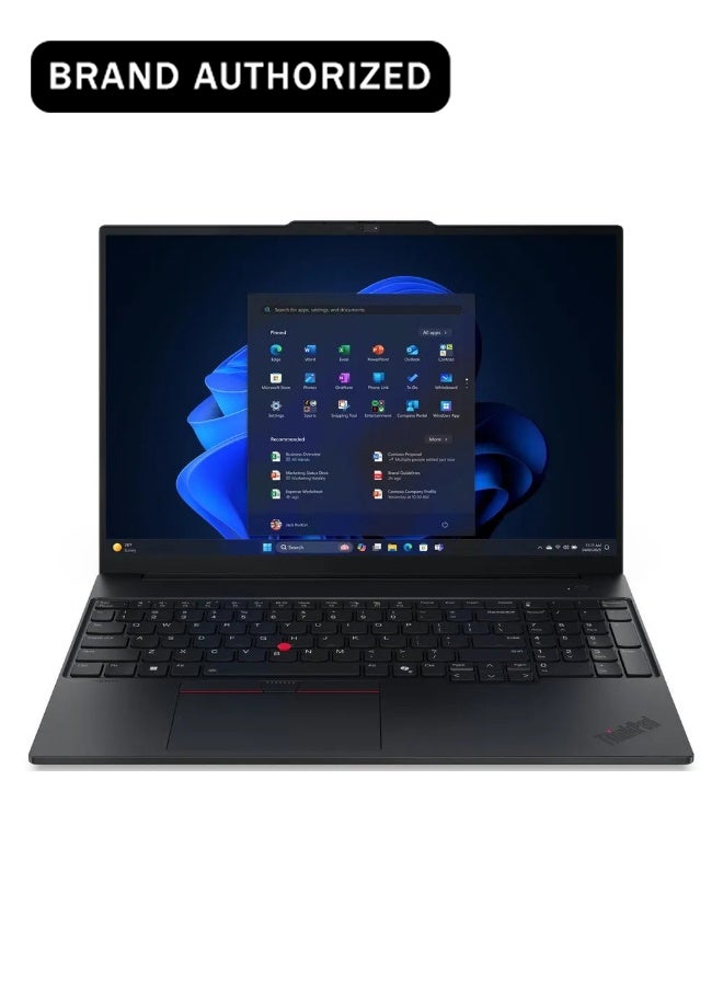 ثينك باد E16 الجيل 3 لابتوب، انتل كور الترا 7 256V معالج، 16GB LPDDR5x رام، 512GB SSD، شاشه 16" WUXGA، DOS، لوحه مفاتيح انجليزيه باضاءه خلفيه، ضمان 1 سنه | 22AY0016GQ انجليزي/عربي