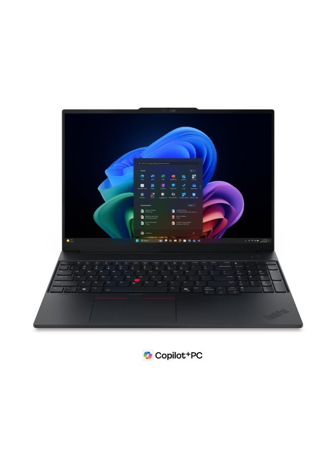 ThinkPad E16 Gen 3 Laptop With 16INch WUXGA (1920x1200) Display, Core Ultra 7 258V Processor/32GB RAM DDR5/1TB SSD/Intel Arc Graphics 140V/DOS(Without Windows)/ Black
