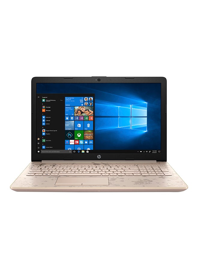 لابتوب نوت بوك 15-DA1003NE بشاشه مقاس 15.6 بوصه ومعالج كور i5 وذاكره رام 4 جيجابايت ومحرك اقراص HDD بسعه 1 تيرابايت وبطاقه رسومات انفيديا جيفورس MX130 بسعه 4 جيجابايت ولوحه مفاتيح باللغتين العربيه والانجليزيه ذهبي