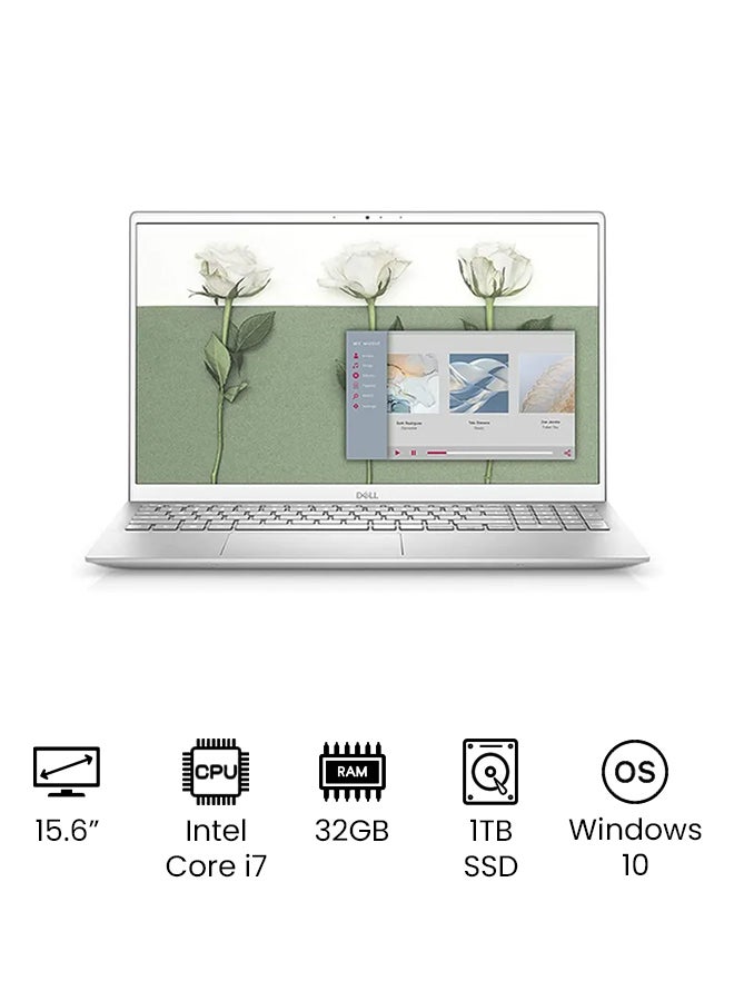لابتوب انسبايرون 15 5000 5502 للاعمال بشاشه مقاس 15.6 بوصه بدقه كامله الوضوح، معالج كور i7-1165G7 / ذاكره رام 32 جيجابايت / محرك اقراص SSD بسعه 1 تيرابايت / بطاقه رسومات انتل ايريس / نظام ويندوز 10 / اصدار عالمي اللغه الانجليزيه فضي