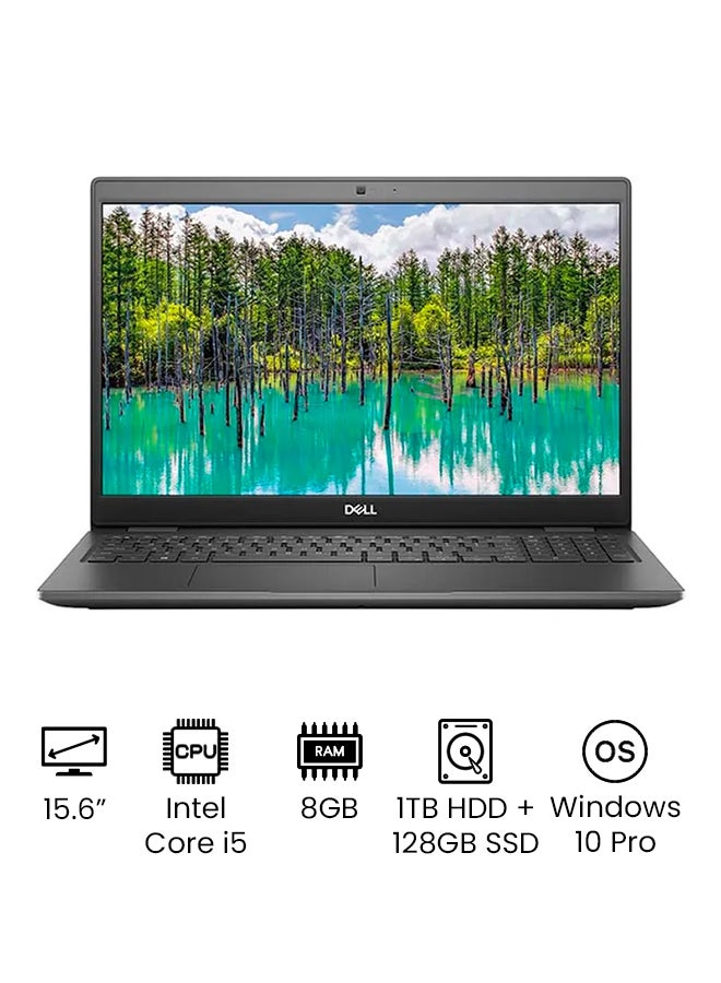 كمبيوتر محمول Latitude 3510 بشاشه UHD مقاس 15.6 بوصه، معالج Intel Core i5/ ذاكره وصول عشوائي 8 جيجابايت/ محرك اقراص ثابته سعه 1 تيرابايت + SSD سعه 128 جيجابايت/ بطاقه رسومات Intel UHD/ نظام التشغيل Windows 10 Pro/ الاصدار الدولي