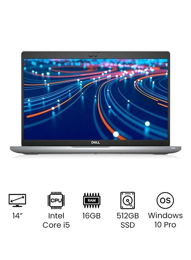 (اصدار مطور) لاتيتيود 5420 - شاشه IPS عاليه الدقه بالكامل مقاس 14 بوصه (معالج Intel Core i5-1145G7 من الجيل الحادي عشر) بسرعه 2.60 جيجاهرتز، ذاكره وصول عشوائي DDR4 سعه 16 جيجابايت، قرص صلب SSD سعه 512 جيجابايت، معالج رسومات Intel Iris Xe، نظام تشغيل Windows 11 / اصدار دولي باللغه الانجليزيه، لون فضي اللغه الانجليزيه فضي