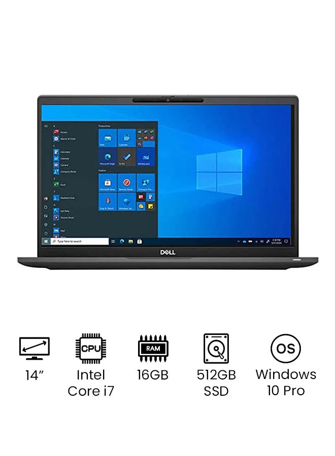 Latitude 7420 شاشه 14 بوصه عاليه الدقه Intel Core i7-1185G7/ذاكره الوصول العشوائي 16 جيجابايت/محرك اقراص SSD سعه 512 جيجابايت/بطاقه رسومات Intel Iris Xe مدمجه/Windows/الاصدار الدولي