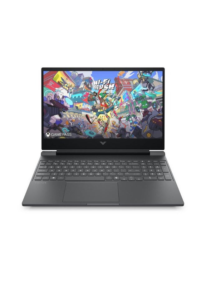 Victus Gaming Laptop With 15.6INch Full HD (1920x1080) Display, Intel Core 5 210H Processor/12GB RAM DDR5/512GB SSD/6GB Nvidia GeForce RTX 3050 Graphics/Windows 11 Home/ English/Arabic Mica Silver English/Arabic Mica Silver