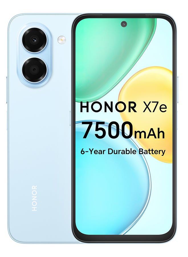 X7e ثنائي الشريحه 4G ازرق فاتح 6GB RAM 128GB - نسخه الشرق الاوسط
