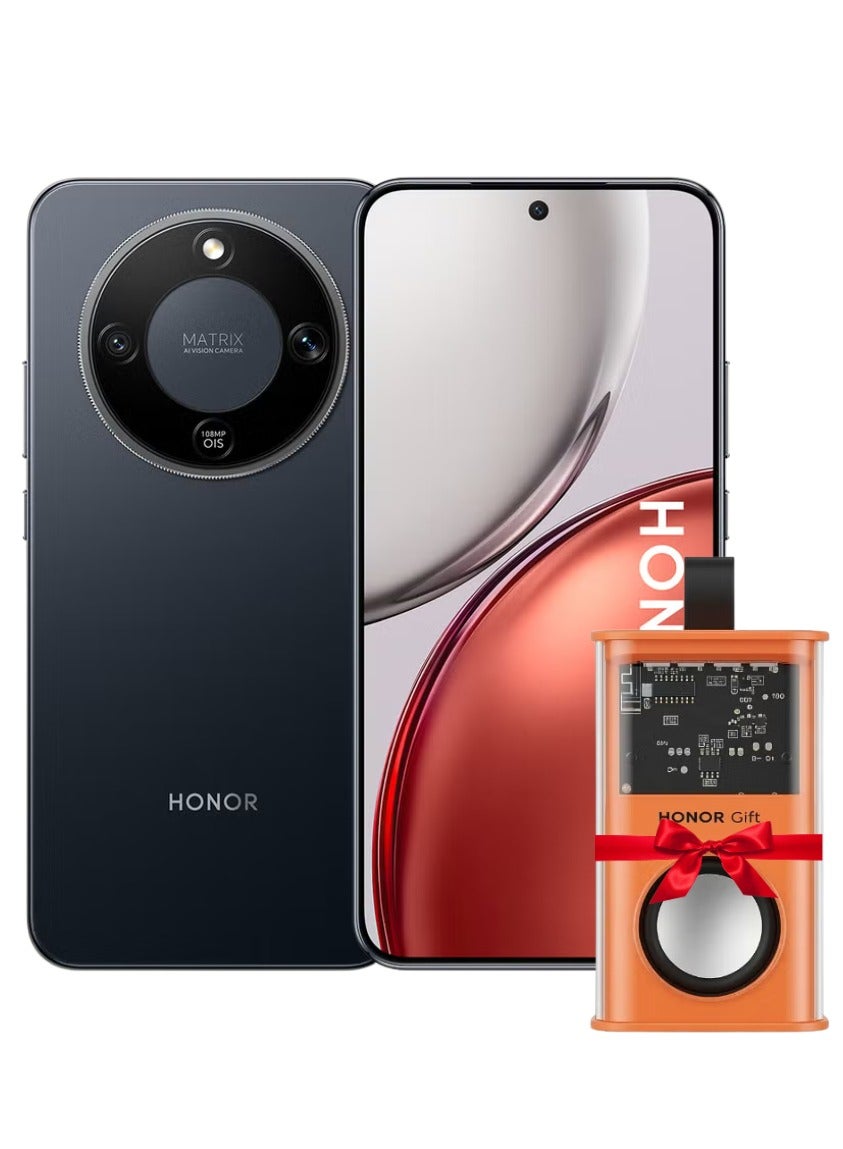 X9d Dual SIM Midnight Black 12GB RAM 256GB 5G With Honor Portable Mini Bluetooth Speaker - Middle East Version