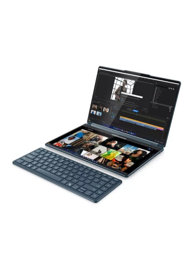 لابتوب يوجا بوك 9 14IAH10 القابل للتحويل مع شاشه OLED بحجم 14 بوصه (2880x1800)، معالج كور الترا 7 255H/32 جيجابايت ذاكره وصول عشوائي DDR5/1 تيرابايت SSD/ويندوز 11/رسومات انتل ارك/