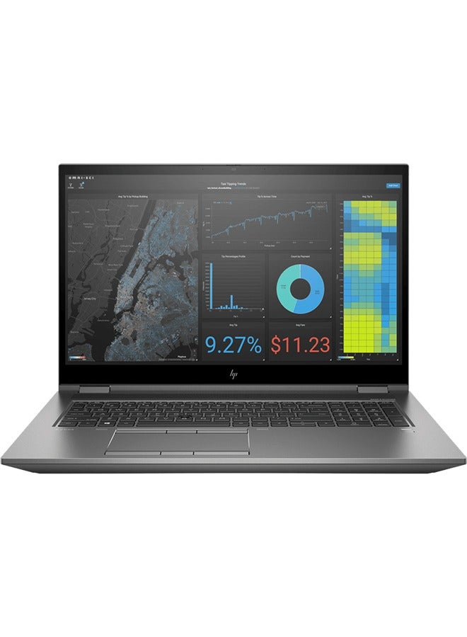 لابتوب ZBook Fury 17 G7 بشاشه IPS عاليه الدقه بالكامل (1920 × 1080) مقاس 17.3 بوصه، معالج Intel Xeon W-10885M، ذاكره وصول عشوائي DDR4 سعه 32 جيجابايت، قرص صلب SSD سعه 512 جيجابايت، نظام التشغيل Windows 10 Pro، متوفر باللغتين الانجليزيه والعربيه، اللون: رمادي الانجليزيه/العربيه
