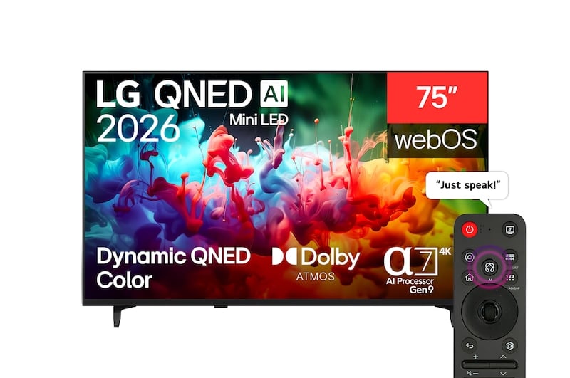 ال جي - تلفزيون، 75 بوصه، فور كي كيو ان اي دي، ذكي, HDMI-3 USB-2,هرتز120 ضمان سنتين