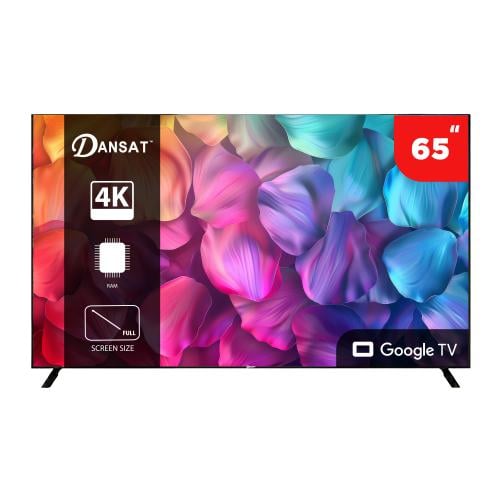 دانسات شاشه تلفزيون 65 بوصه QLED سمارت 4K - جوجل تي في موديل DTD65QLED120HZ