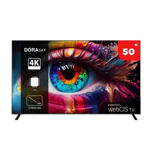 دورا سات شاشه ذكيه 50 بوصه 4K UHD - webOS - اسود - DST50U