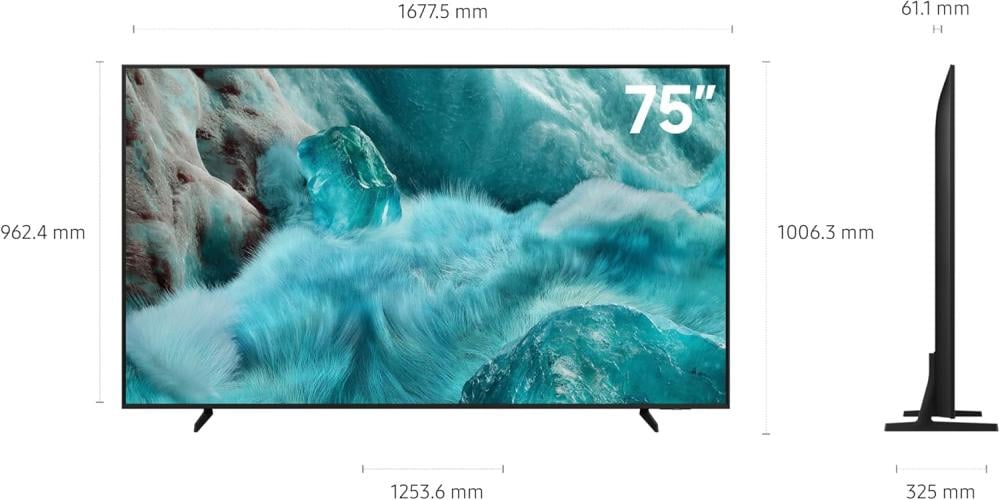 سامسونج شاشه 75 بوصه QLED بدقه 4K مع معالج Q4 AI - اصدار 2025 - بلوتوث - QA75Q7FAAUXSA