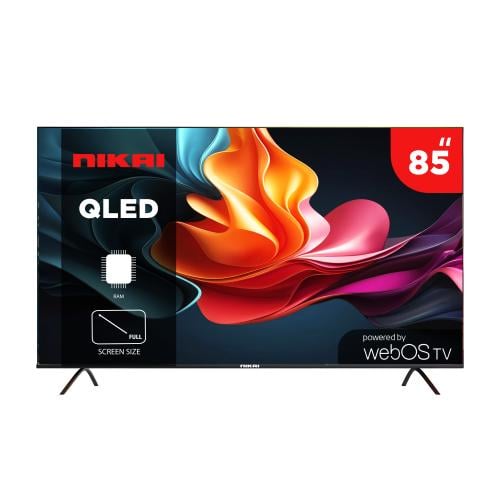نيكاي شاشه ذكيه 85 بوصه 4K UHD - QLED - نظام تشغيل WebOS - موديل NIK85MEU4QLED